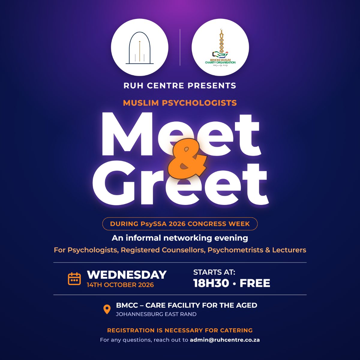 Muslim Psychologists Meet & Greet poster